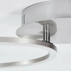 hofstein Plafonnier Kereita LED Nickel mat, 1 lumière