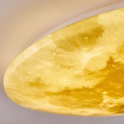 hofstein Plafonnier Keru LED Blanc, 1 lumière, Télécommandes