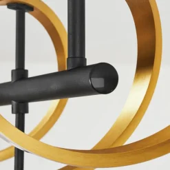 hofstein Plafonnier Khovet LED Noir, 1 lumière* Éclairage Led