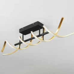 hofstein Plafonnier Khovet LED Noir, 1 lumière