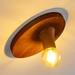 Lampes Vintages & Rétros-hofstein Plafonnier Kimstad Rouille, 1 lumière