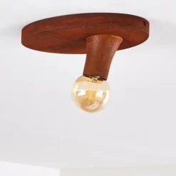 Lampes Vintages & Rétros-hofstein Plafonnier Kimstad Rouille, 1 lumière