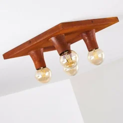 Lampes Vintages & Rétros-hofstein Plafonnier Kimstad Rouille, 4 lumières