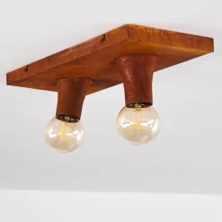 Lampes Vintages & Rétros-hofstein Plafonnier Kimstad Rouille, 2 lumières