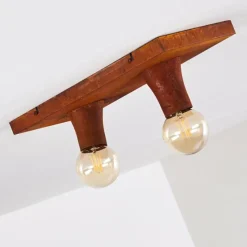 Lampes Vintages & Rétros-hofstein Plafonnier Kimstad Rouille, 2 lumières