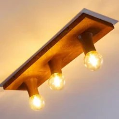 Lampes Vintages & Rétros-hofstein Plafonnier Kimstad Rouille, 3 lumières