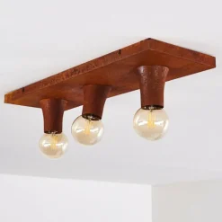 Lampes Vintages & Rétros-hofstein Plafonnier Kimstad Rouille, 3 lumières
