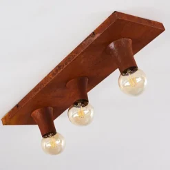 Lampes Vintages & Rétros-hofstein Plafonnier Kimstad Rouille, 3 lumières