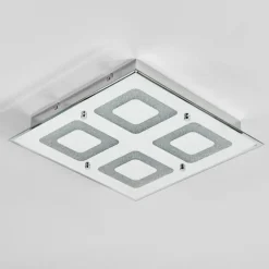 hofstein Plafonnier Kingsta LED Chrome, 1 lumière