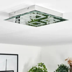 hofstein Plafonnier Kingsta LED Chrome, 1 lumière