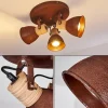 Lampes Industrielles-hofstein Plafonnier Kinzua Rouille, 3 lumières