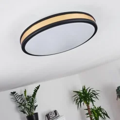 Lampes Dorées-hofstein Plafonnier Kirtland LED Or, Noir, 1 lumière