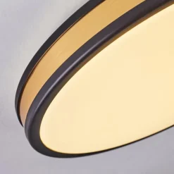 Lampes Dorées-hofstein Plafonnier Kirtland LED Or, Noir, 1 lumière