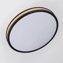 Lampes Dorées-hofstein Plafonnier Kirtland LED Or, Noir, 1 lumière