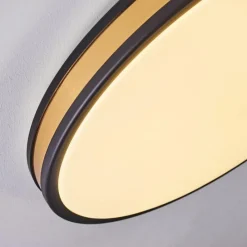 Lampes Dorées-hofstein Plafonnier Kirtland LED Or, Noir, 1 lumière