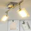 hofstein Plafonnier Kiruna LED Chrome, Nickel mat, 2 lumières* Spots Et Projecteurs