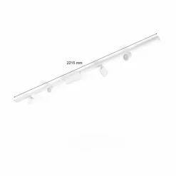 Luminaires Philips Plafonnier Kit de base Philips Hue Perifo LED Blanc, 4 lumières, Changeur de couleurs