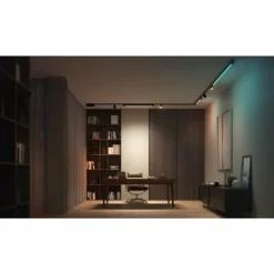 Luminaires Philips Plafonnier Kit de base Philips Hue Perifo LED Noir, 4 lumières, Changeur de couleurs