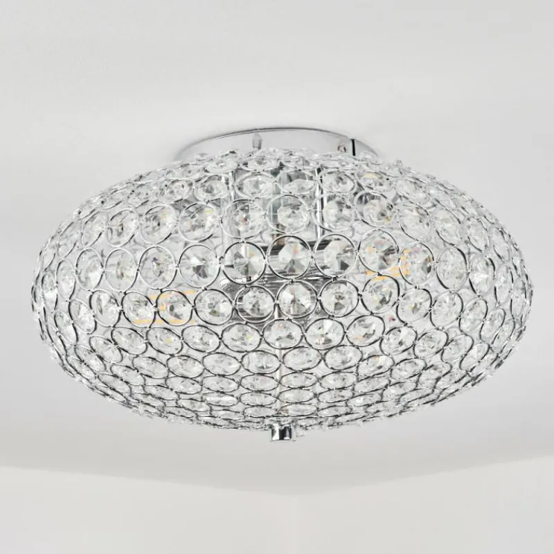 hofstein Plafonnier Klamila Chrome, 2 lumières