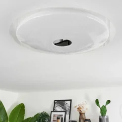 hofstein Plafonnier Klosters LED Blanc, 1 lumière, Télécommandes