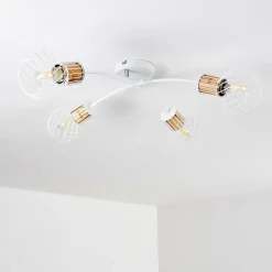 Lampes Vintages & Rétros-hofstein Plafonnier Koler Blanc, 4 lumières