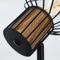 Lampes Vintages & Rétros-hofstein Plafonnier Koler Noir, 2 lumières