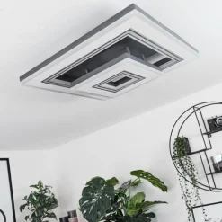 hofstein Plafonnier Kolo LED Noir, Blanc, 1 lumière