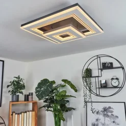 hofstein Plafonnier Kolo LED Noir, Blanc, 1 lumière