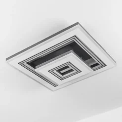 hofstein Plafonnier Kolo LED Noir, Blanc, 1 lumière