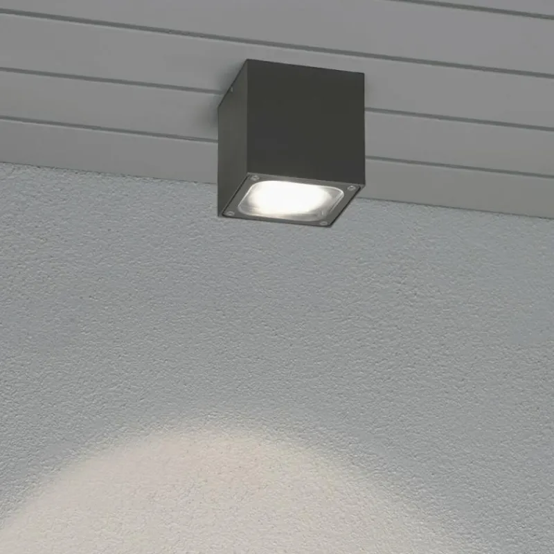 Luminaires Konstsmide Plafonnier Konstsmide Cesena LED Anthracite, Gris, 1 lumière
