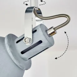 hofstein Plafonnier Koppom Bleu, Gris, 4 lumières