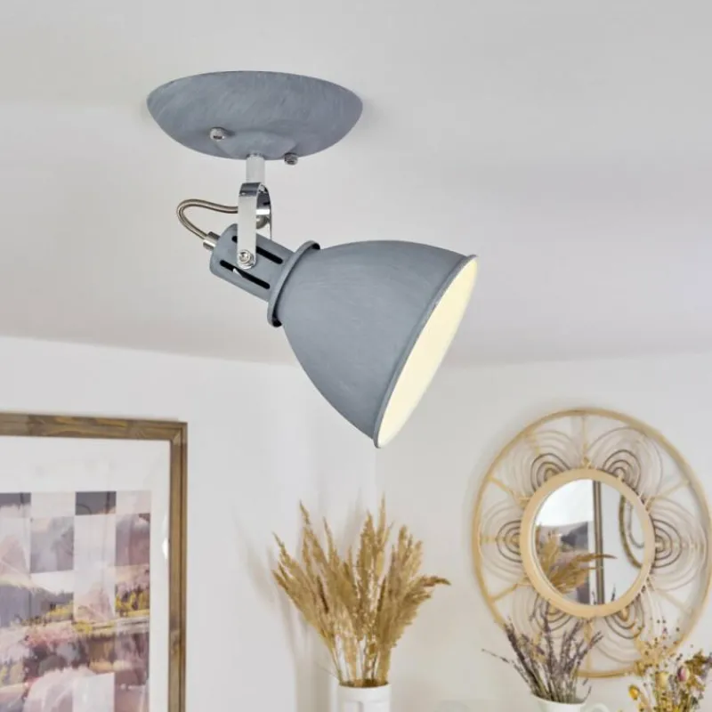 Luminaires Scandinaves-hofstein Plafonnier Koppom Chrome, Gris, 1 lumière