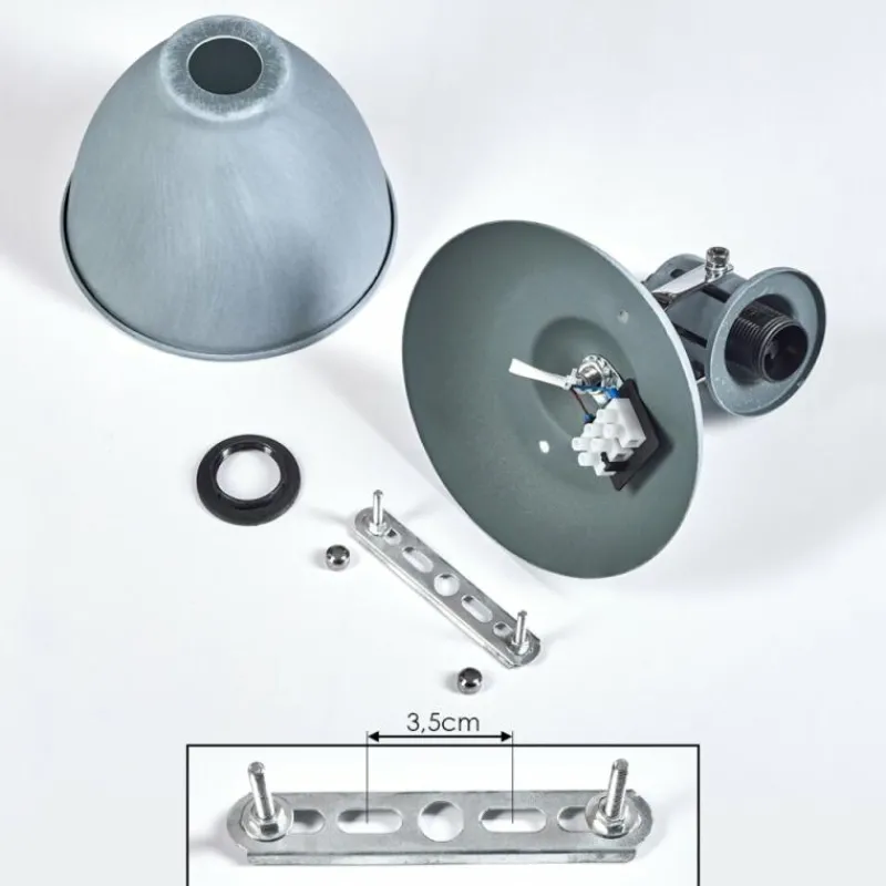 Luminaires Scandinaves-hofstein Plafonnier Koppom Chrome, Gris, 1 lumière