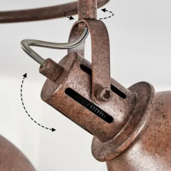 Luminaires Rustiques-hofstein Plafonnier Koppom Rouille, 3 lumières