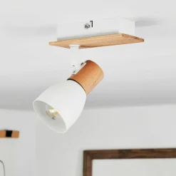 Luminaires Scandinaves-hofstein Plafonnier Kouek Écru, Blanc, 1 lumière