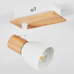 Luminaires Scandinaves-hofstein Plafonnier Kouek Écru, Blanc, 1 lumière