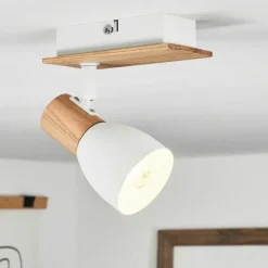 Luminaires Scandinaves-hofstein Plafonnier Kouek Écru, Blanc, 1 lumière