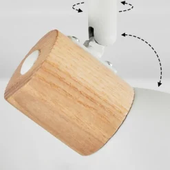 Luminaires Scandinaves-hofstein Plafonnier Kouek Écru, Blanc, 2 lumières