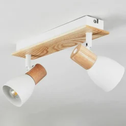 Luminaires Scandinaves-hofstein Plafonnier Kouek Écru, Blanc, 2 lumières