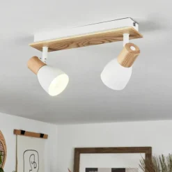 Luminaires Scandinaves-hofstein Plafonnier Kouek Écru, Blanc, 2 lumières