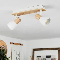 Luminaires Scandinaves-hofstein Plafonnier Kouek Écru, Blanc, 2 lumières