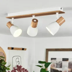 Luminaires Scandinaves-hofstein Plafonnier Kouek Écru, Blanc, 3 lumières