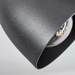 Luminaires Scandinaves-hofstein Plafonnier Kouek Écru, Noir, 1 lumière