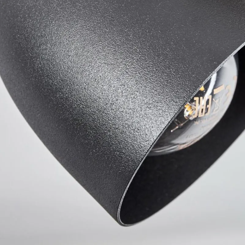 Luminaires Scandinaves-hofstein Plafonnier Kouek Écru, Noir, 1 lumière