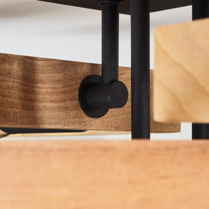 Luminaires Scandinaves-hofstein Plafonnier Kouk Écru, Noir, 4 lumières