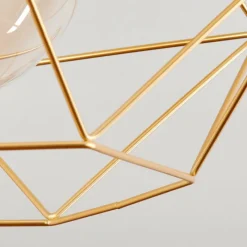 hofstein Plafonnier Koulamon Laiton, 1 lumière* Plafonniers