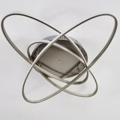 hofstein Plafonnier Krabi LED Nickel mat, 3 lumières, Télécommandes