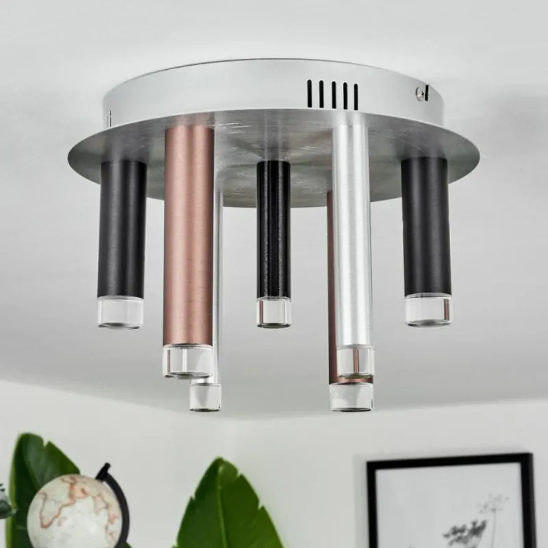 hofstein Plafonnier Krachang LED Aluminium, 1 lumière* Éclairage Led