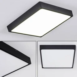 hofstein Plafonnier Kragos LED Noir, Blanc, 1 lumière