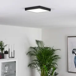 hofstein Plafonnier Kragos LED Noir, Blanc, 1 lumière